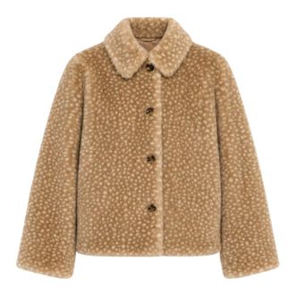 iBlues Iblcecina Fluffy Jacket - Jackets - Mujer - Beige - L