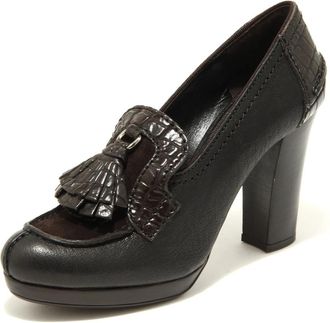Car Shoe Retro reptielenprint hoge hakken - Dames - Pumps - Zwart - 36 1/2 EU - Schoenen