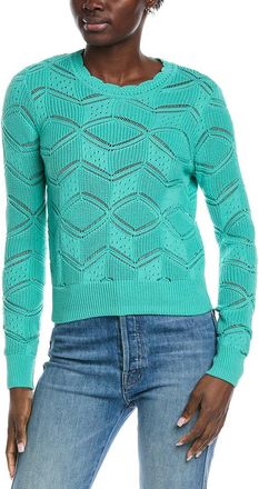 Autumn Cashmere Fancy Shaker Stitch Sweater