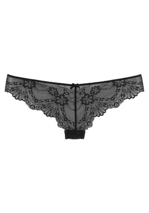 Lascana String LASCANA Melissa, Damen, Gr. 44/46, schwarz, Microtouch, Obermaterial: 90% Polyamid, 10% Elasthan, k&ouml;rpernah, Unterhosen String, rundherum aus d