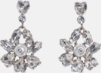 Simone Rocha Orecchini Heartbloom Simone Rocha in ottone con strass incastonati