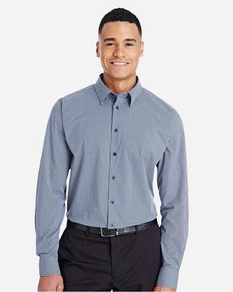 Devon & Jones CrownLux Performance Tonal Mini Check Woven Dress Shirt