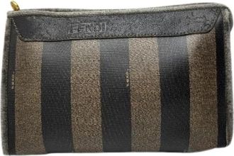 Fendi Pre-owned Vintage Clutch - Dames - Vintage Clutch - Bruin - ONE Size - Leer - Vintage
