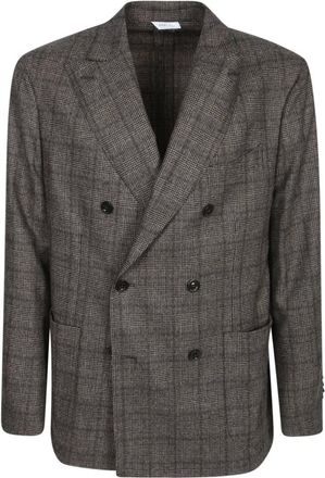 Boglioli Jassen, Heren, Zwart, L, Wol, K Jacket