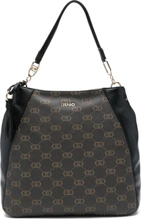 Liu Jo logo-plaque tote bag - Black