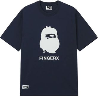 Fingercroxx T-shirt con grafica - Blu