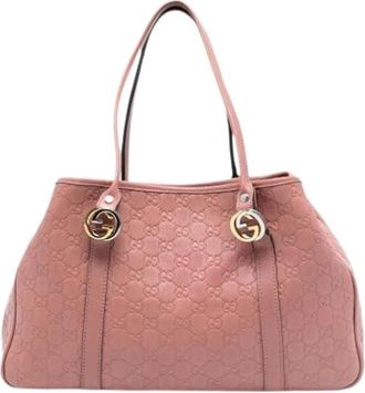 Gucci Pre-owned Tote Bags, female, Pink, Size: ONE SIZE Pre-owned The Twins Tote Bag
