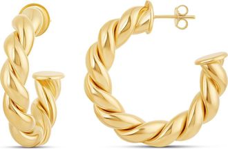 SHYMI Twist Hoop Earrings in Gold at Nordstrom