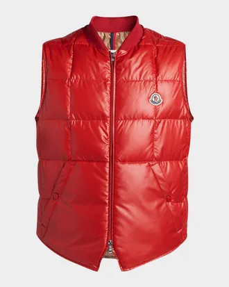 Moncler Men & apos;s Matte Polyester Quilted Vest