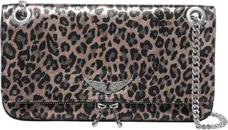 Zadig&Voltaire Rock Metal Leopard Crossbody Bag