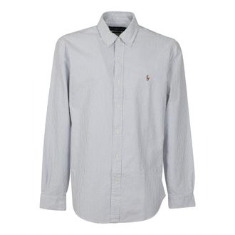 Ralph Lauren Sportshirt - Heren - Casual Overhemden - Blauw - S - Katoen - Overhemden
