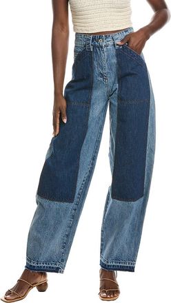 Co Denim Patchwork Straight Leg Pant