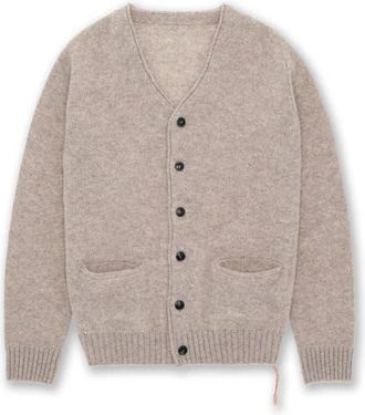 Fortela Edmund Merino Wool Cardigan in Taupe at Nordstrom, Size Medium Eu