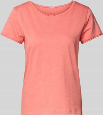 Tom Tailor Regular Fit T-Shirt aus reiner Baumwolle in Apricot, Größe XXL