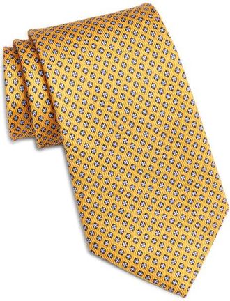 Nordstrom Floral Silk Tie in Yellow at Nordstrom