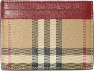 Burberry Wallets & Cardholders, female, Multicolor, ONE SIZE, Check Card Case