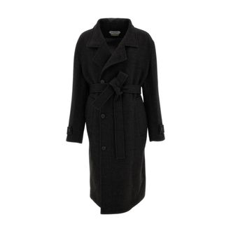 Wooyoungmi Wooyoungmi - Trenchcoat - Heren - Mantels - Bruin - Maat: M Zijde