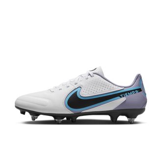 Nike Unisex Tiempo Legend 9 Academy Sg-pro Ac Sneaker, White Black Baltic Blue Pink Blast, 8.5 UK