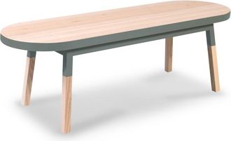 Mon Petit Meuble Français Mesa de centro de madera maciza de fresno 140 cm