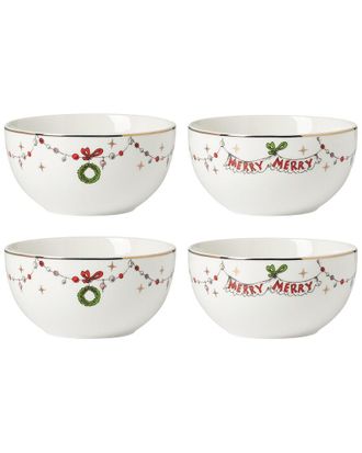 Lenox Merry Grinchmas Set Of 4 Assorted All-Purpose Bowls