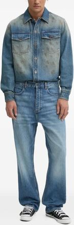 HUGO BOSS Jeans con applicazione logo - Blu