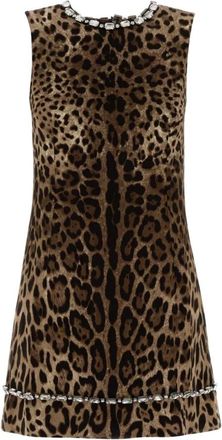 Dolce & Gabbana Dames, Jurken, Bruin, Maat: S Zijde