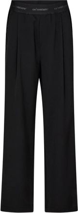 Co'Couture Amina CC Logo Shimmer Pant - Trousers - Mujer - Negro - M