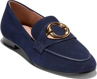 Cole Haan Skylar Loafer in Midnight Moon Suede at Nordstrom, Size 8