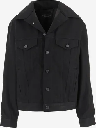 Balenciaga Black Denim Jacket
