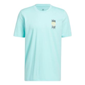 adidas Mens adidas Rose 3 King Tee Basketball Tactical Board Pattern Printing Sports Short Sleeve Blue T-Shirt HI1489