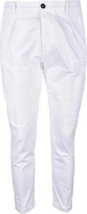 Truenyc White Stretch Cotton Pants