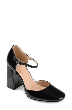 Journee Collection Hesster Mary Jane Pump in Black at Nordstrom Rack, Size 10