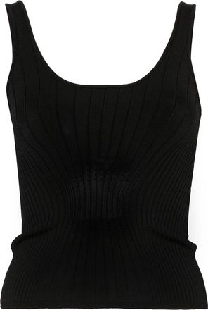 MUGLER Canotta in maglia - Nero