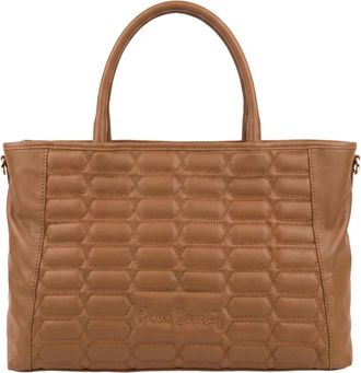 Pierre Cardin Tote Bag - Dames - Shoppers - Bruin - ONE Size - Leer - Tassen