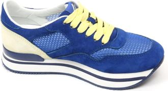Hogan Cr&egrave;me Sneakers - Dames - Sneakers - Blauw - 36 1/2 EU - Schoenen