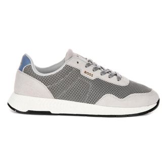 HUGO BOSS Titanium Runner Grey Men Mesh Trainers - male - Boss - Sneakers - Gray - 10 UK - Shoes