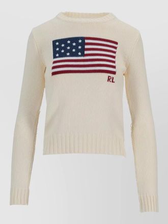 Ralph Lauren american flag crew neck knit pullover