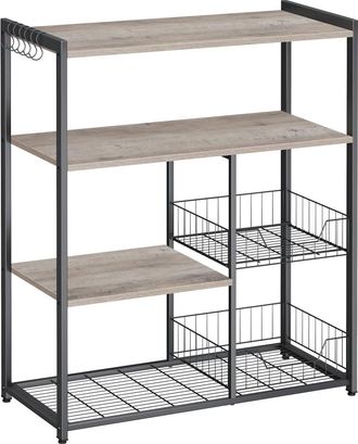 Vasagle Estanter&iacute;a de cocina de 35 x 80 x 95 cm de color greige y negro