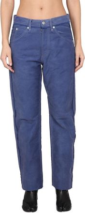 Maison Margiela Distressed Cotton Jeans - Blue
