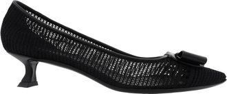 Ferragamo Zelma Mesh Bow Pumps, Size 7 C