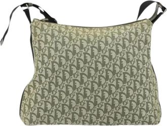 Dior Pre-owned Cross Body Bags, female, Green, Size: ONE SIZE Pre-owned Vintage Trotter Shoulder Bag
