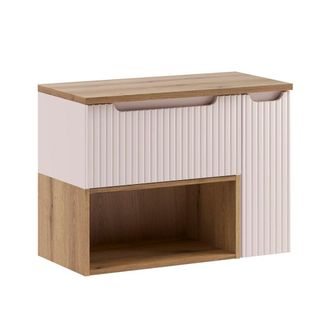 Petits Meubles Mueble tocador 80cm nicho cashmere paneles laminados cachemira