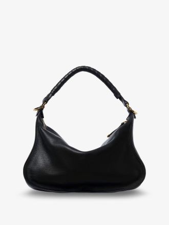 Chlo&eacute; Womens Shoulder Bag Marcie Small Black Leather