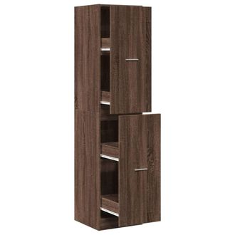Berkfield Home Apothecary Cabinet&not;Brown Oak 40x41x174.5 cm Engineered Wood in Brown