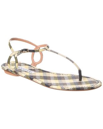 Aquazzura Logo Leather Sandal