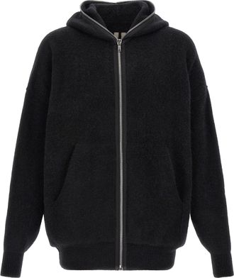 Rick Owens Black Marabou Mens Sweatshirt