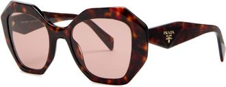 Prada Oversized Sunglasses - Brown Havana - One Size