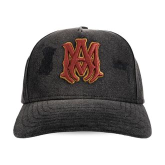 Amiri MA Outline Canvas Hat - Heren - Petten - Grijs - ONE Size - Katoen - Accessoires