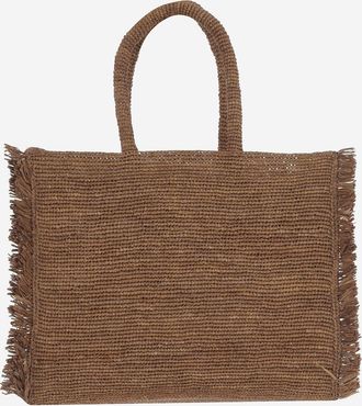 MC2 Saint Barth Womens Handbag Raffia Brown Handbags Hand Bags