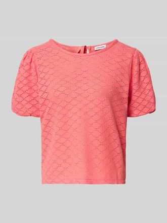 More & More More & More Strickshirt mit Puff&auml;rmeln in Pink, Gr&ouml;&szlig;e 34